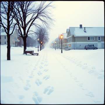 小さな町の初雪メロディー