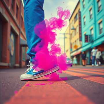 墨とスニーカー