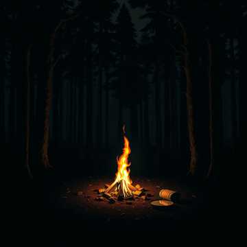 焚き火のリズムに