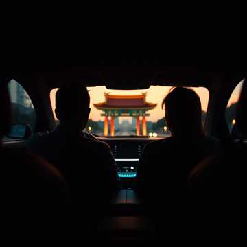 プレミアムカーで祇園まで