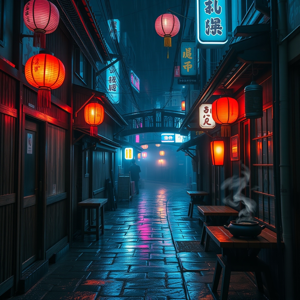 北越日本街的霓虹夜色