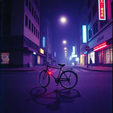 チャリンコに乗ってる