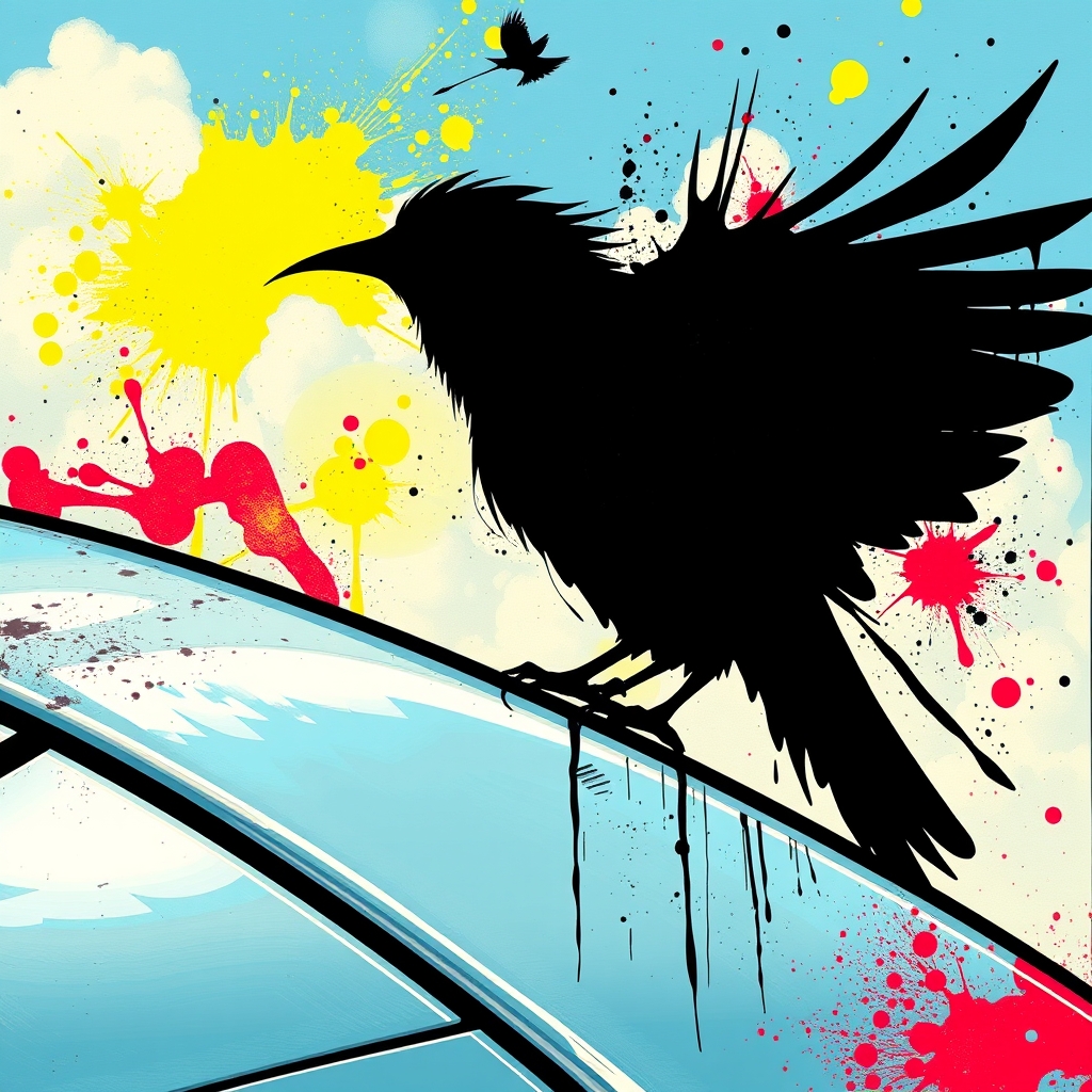 カラスよ俺の車にフンをするな