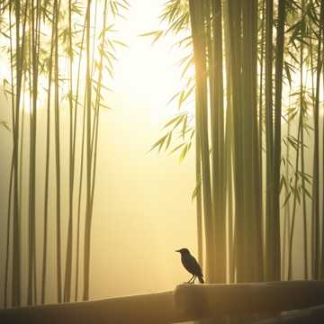 Bamboo Morning Sketch