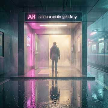 雨后地铁口