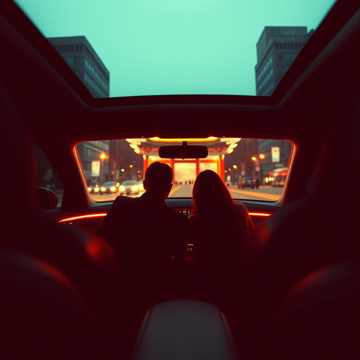 プレミアムカーで祇園まで