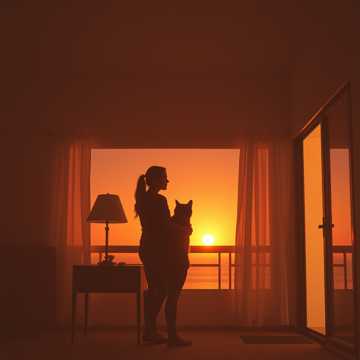 ネコハイツでお泊まり