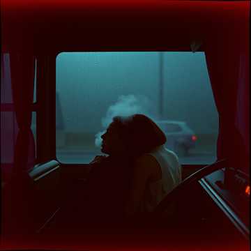 深夜バスのカーテン