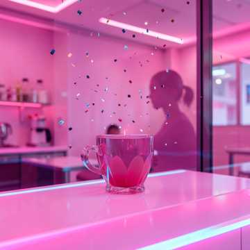 Pink Cup Wink