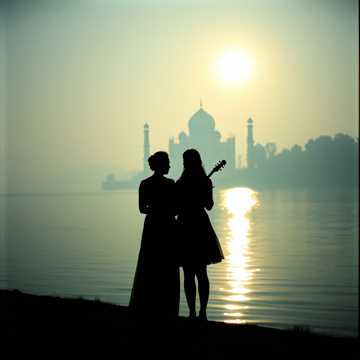 月下のタージマハル