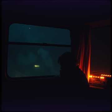 深夜バスのカーテン